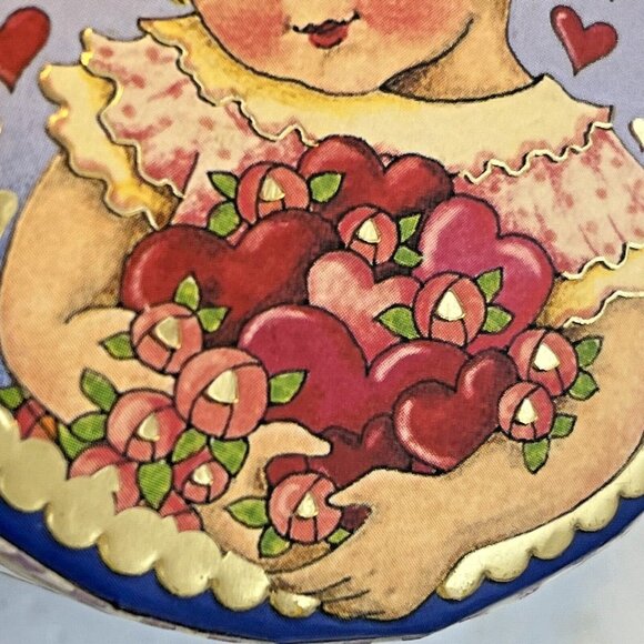 MARY ENGELBREIT Pooch & Sweetheart ‘THE QUEEN OF HEARTS’ Trinket Box - Picture 11 of 12